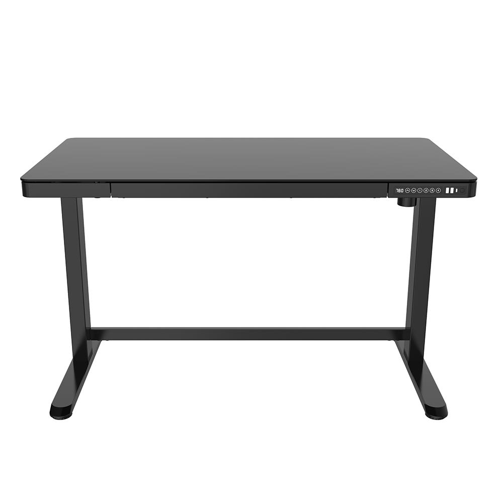 โต๊ะทำงานปรับระดับ ERGOTREND SIT 2 STAND GLASS DESK 120 ซม. สีดำ