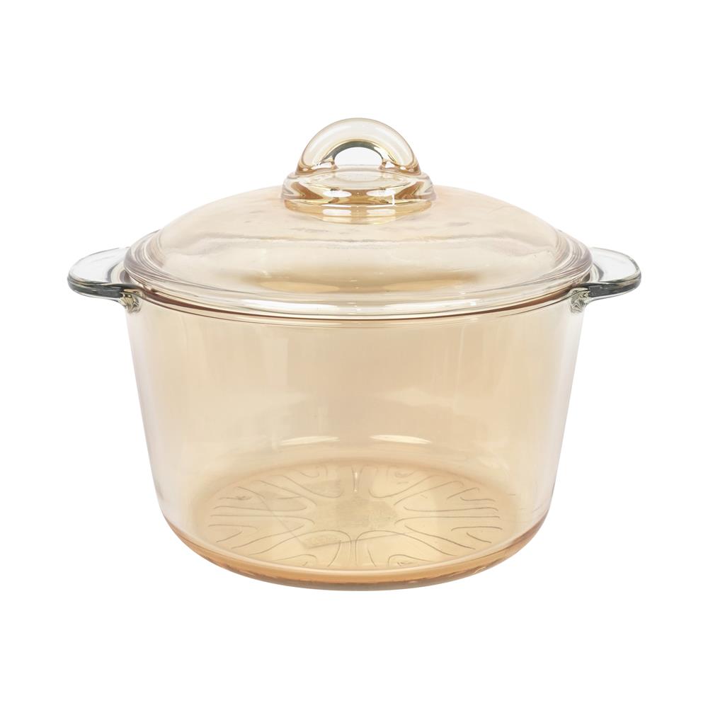 ชามแก้วพร้อมฝา 2.3 ลิตร KECH POT สีชา_1