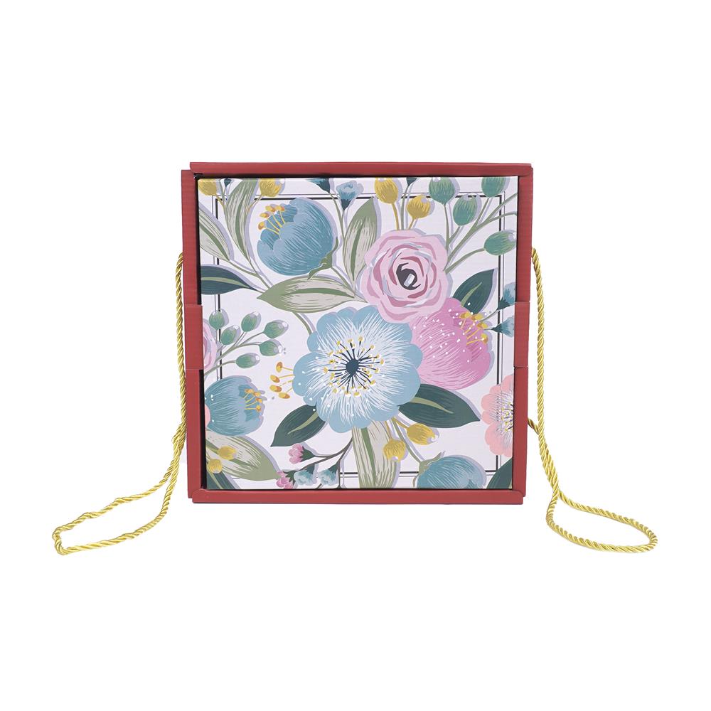 ชุดจานชาม PORCELAIN KECH RED FLOWER 6 ชิ้น