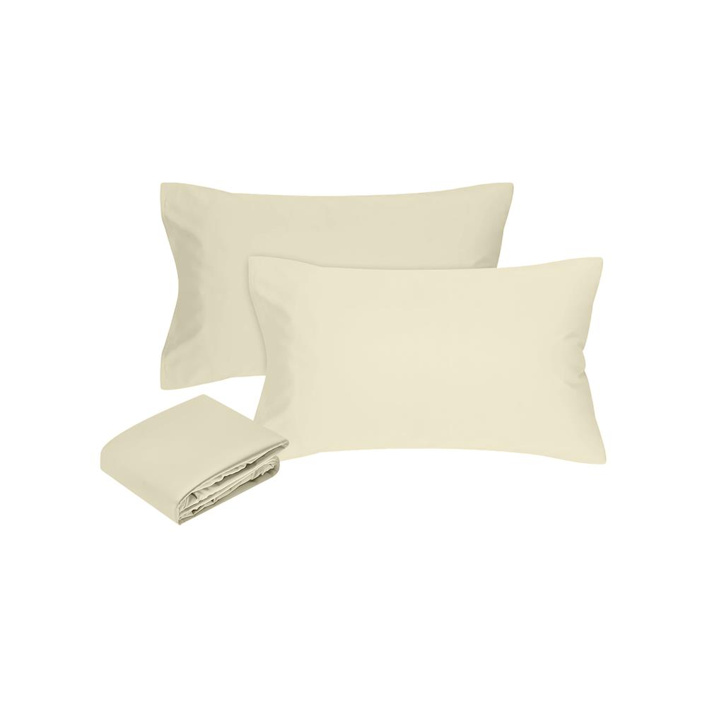 ชุดผ้าปู TOPPER 5 ฟุต 3 ชิ้น HOME LIVING STYLE LISA สีครีม