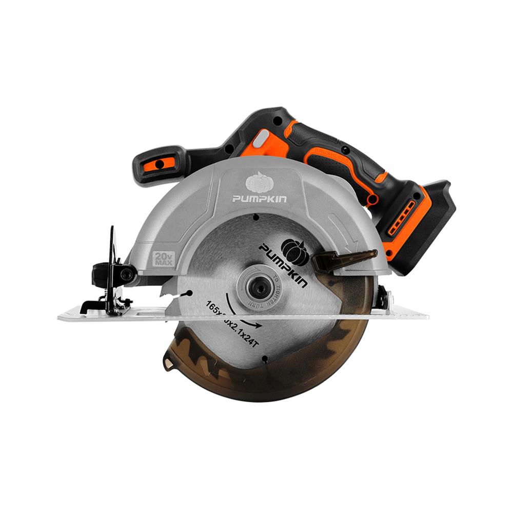 เครื่องเลื่อยวงเดือนไร้สาย (เฉพาะตัวเครื่อง) PUMPKIN INF-165CSBL 6.5 นิ้ว 20 โวลต์