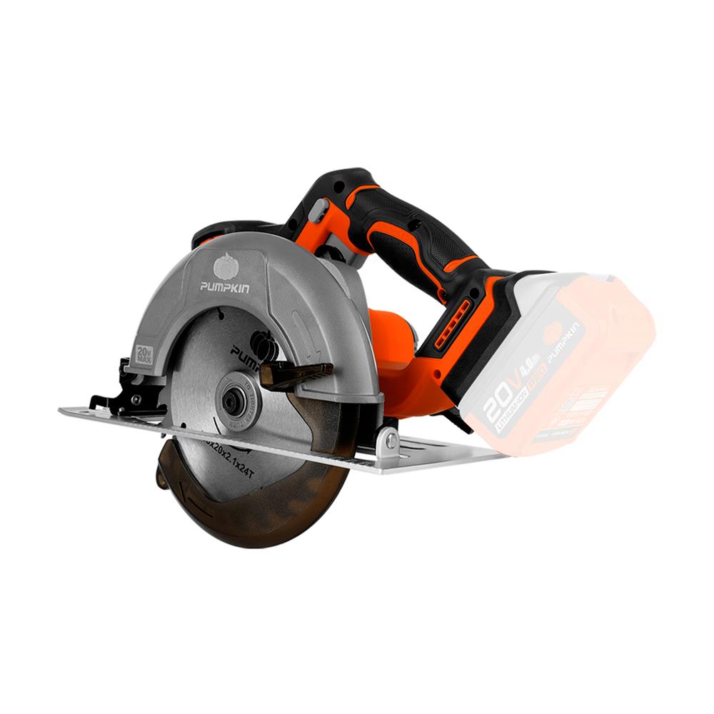เครื่องเลื่อยวงเดือนไร้สาย (เฉพาะตัวเครื่อง) PUMPKIN INF-165CSBL 6.5 นิ้ว 20 โวลต์