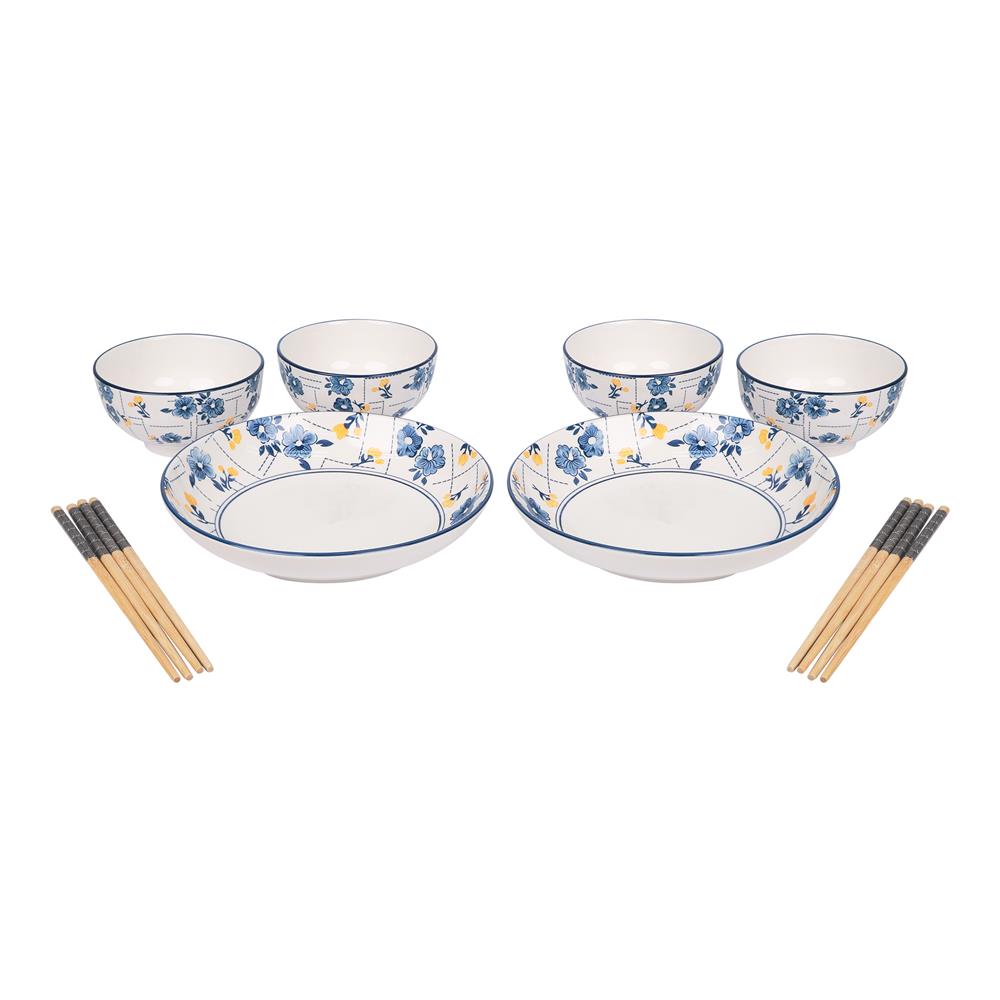 ชุดจานชาม PORCELAIN KECH CHABA 6 ชิ้น_1