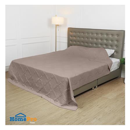 ผ้าคลุมเตียง 6 ฟุต HOME LIVING STYLE BAZAR สีน้ำตาล_3