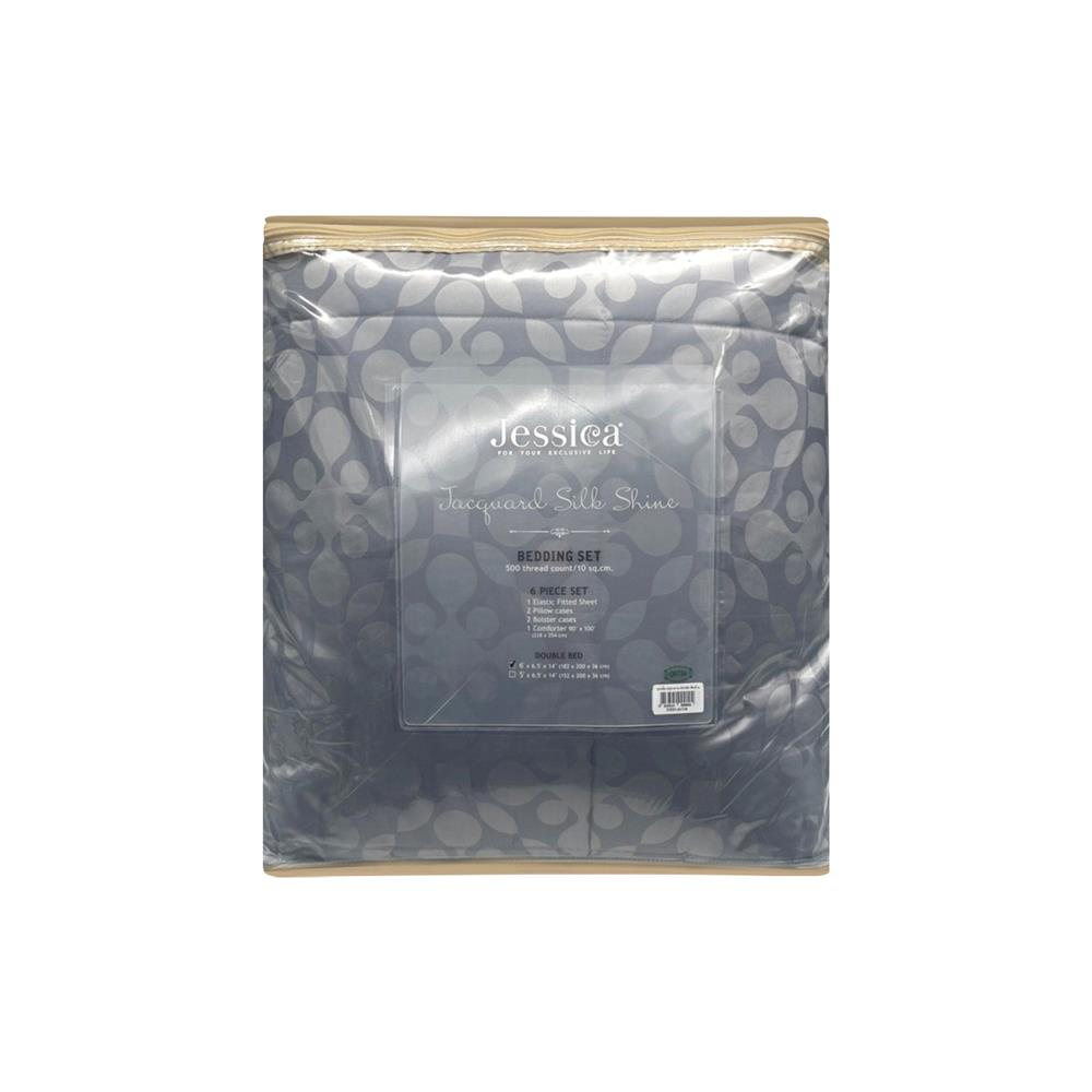 ชุดผ้าปู 6 ฟุต 6 ชิ้น JESSICA SILKSHINE 22033-QS736