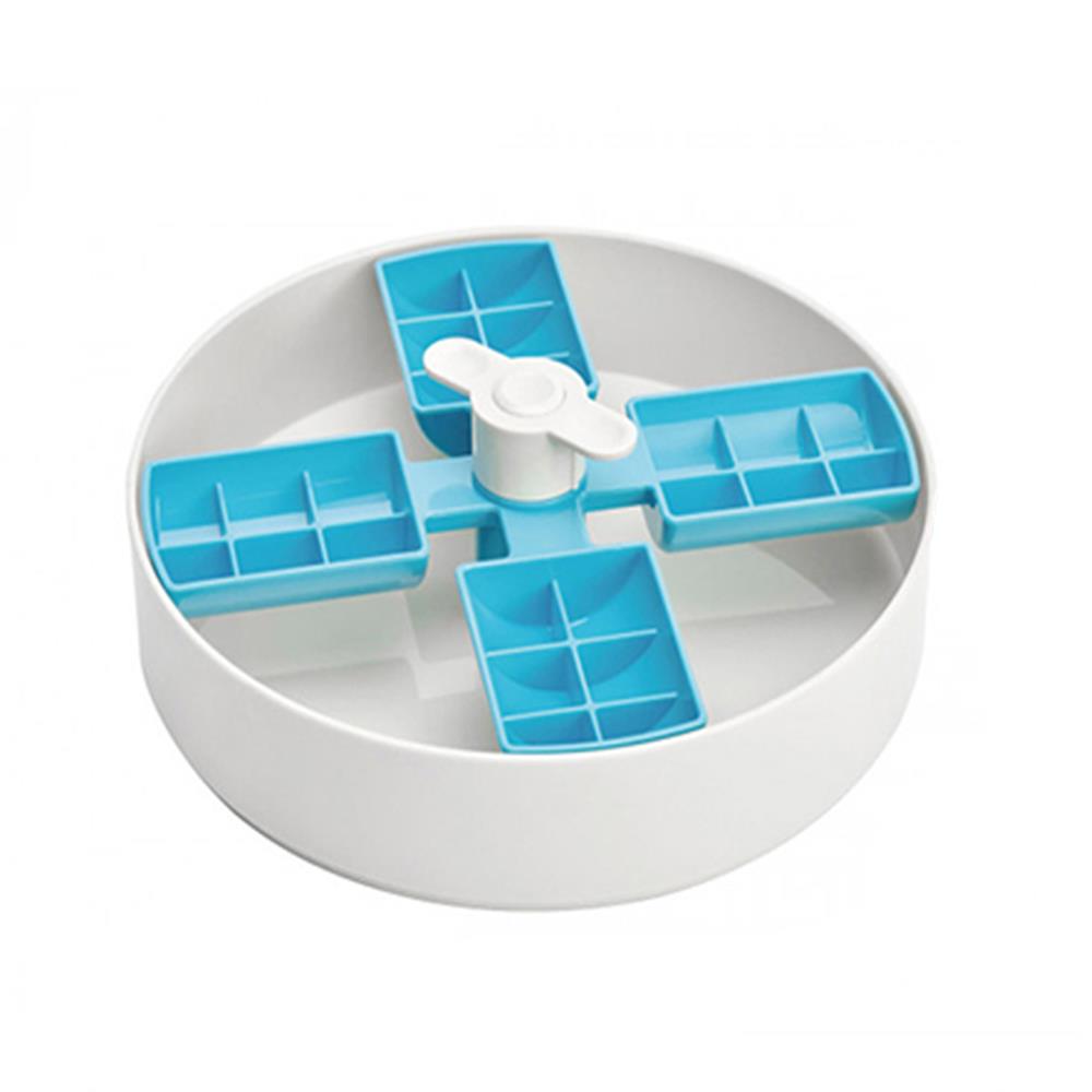 ชามอาหารสำหรับสุนัข PET DREAM HOUSE WINDMILL EASY สีฟ้า