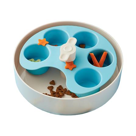 ชามอาหารสำหรับสุนัข PET DREAM HOUSE PALETTE MEDIUM สีฟ้า_0