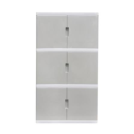 ตู้บานเปิด 3 ชั้น STACKO S5 VID 70x50x121 ซม. สีเทา_1