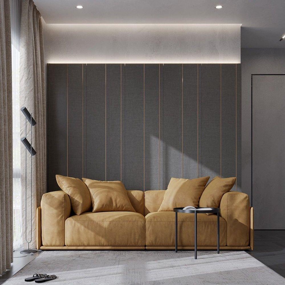 ผนังตกแต่งสำเร็จรูป SB BUILT IN 59059874 250 ซม. สีเทา