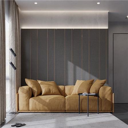 ผนังตกแต่งสำเร็จรูป SB BUILT IN 59059874 250 ซม. สีเทา_1