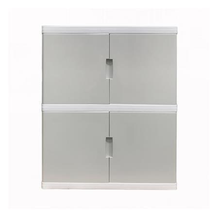 ตู้บานเปิด 2 ชั้น STACKO S5 VID 70x50x82 ซม. สีเทา_1