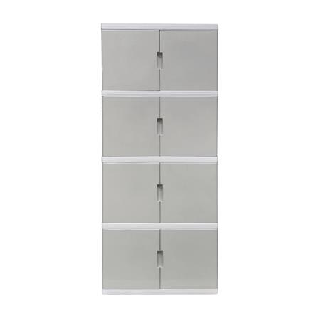 ตู้บานเปิด 4 ชั้น STACKO S5 VID 70x50x160 ซม. สีเทา_1