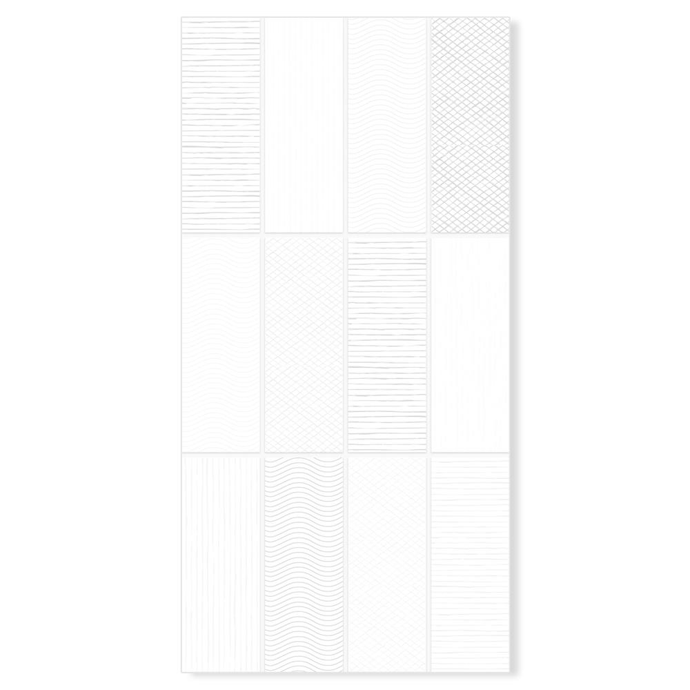 กระเบื้องผนัง 8x16 นิ้ว DURAGRES อากิ ขาว A 1 ตร.ม.