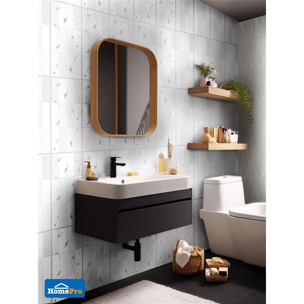 กระเบื้องผนัง 8x16 นิ้ว DURAGRES อากิ ขาว A 1 ตร.ม.