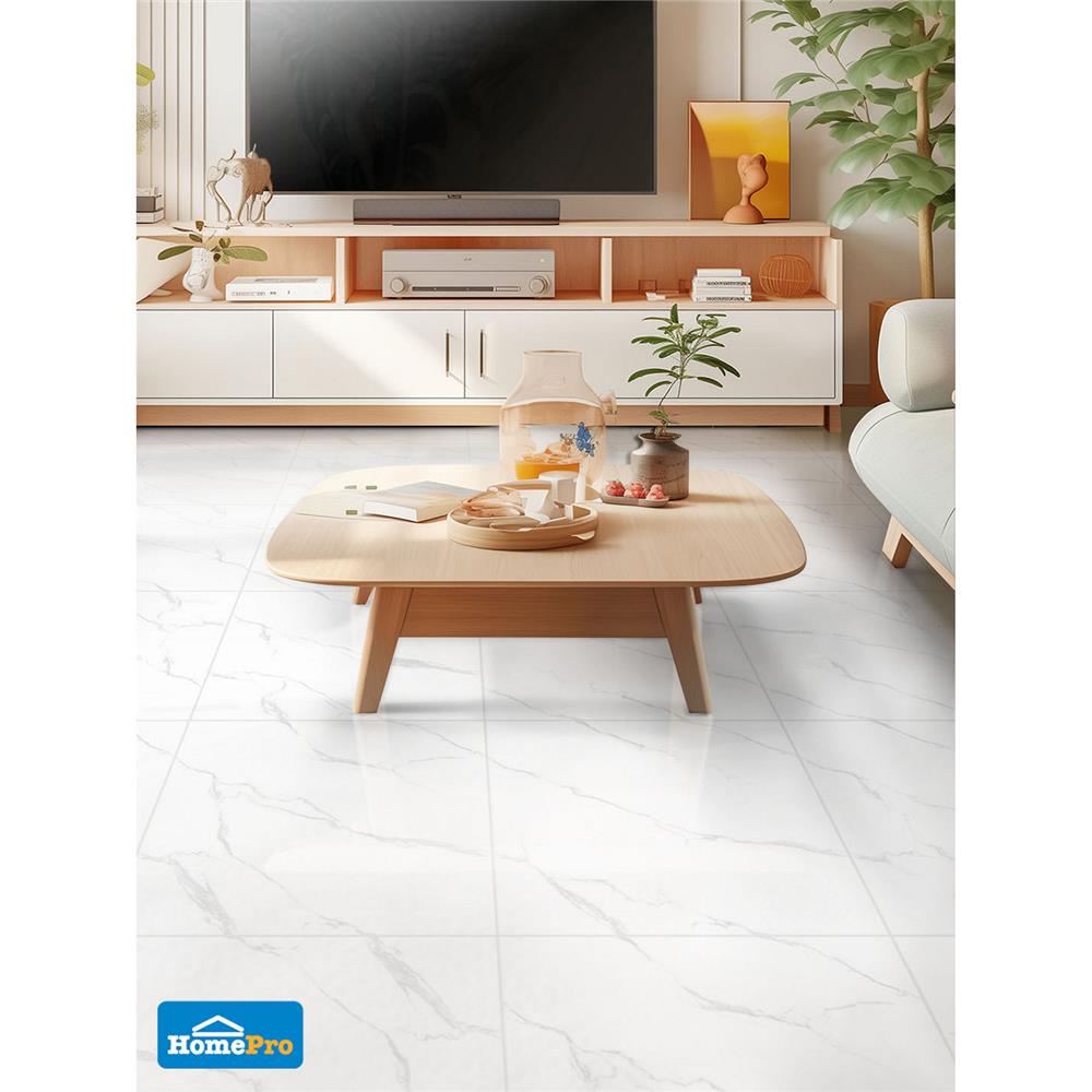 กระเบื้องพื้น 16x16 นิ้ว DURAGRES คามาร่า ขาว A 0.96 ตร.ม.