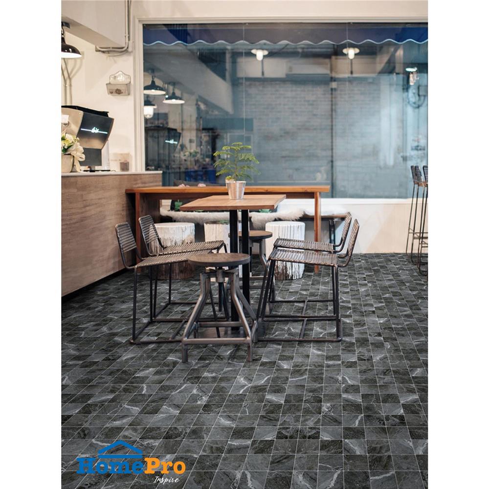 กระเบื้องพื้นพอร์ซเลน  16x16 นิ้ว COTTO แอตแลนติส เนโร ดำ HYG PM 0.96 ตร.ม.