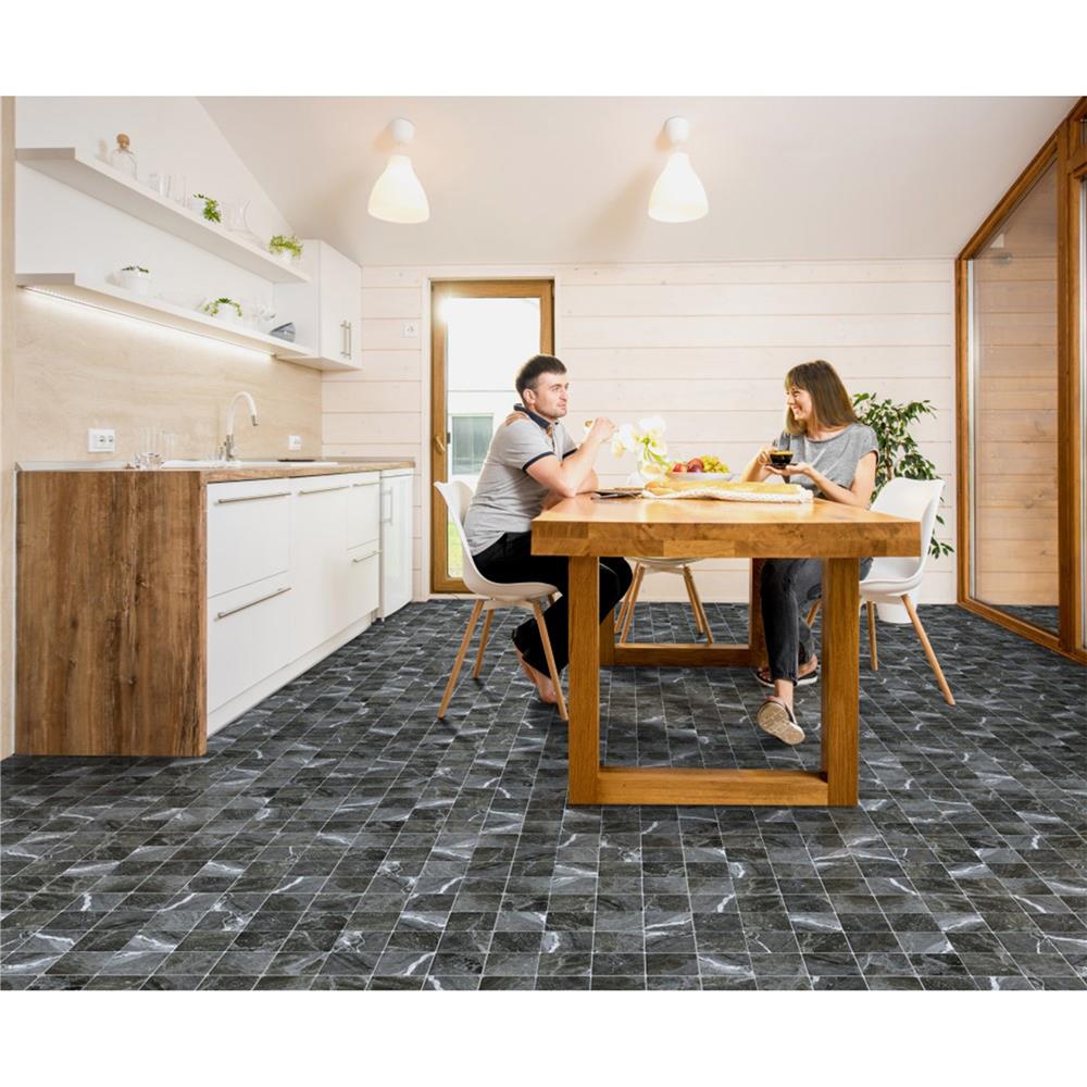 กระเบื้องพื้นพอร์ซเลน  16x16 นิ้ว COTTO แอตแลนติส เนโร ดำ HYG PM 0.96 ตร.ม.