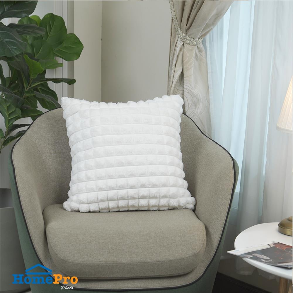 หมอนอิง HOME LIVING STYLE MILKY 18X18 นิ้ว สีขาว