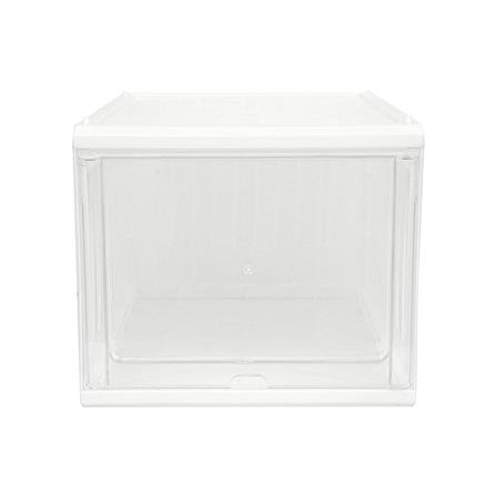 กล่องรองเท้าฝาสไลด์ STACKO CONTAINER 25x35x21.5 ซม. สีขาว_2