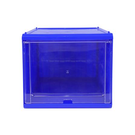 กล่องรองเท้าฝาสไลด์ STACKO CONTAINER 25x35x21.5 ซม. สีน้ำเงิน_2