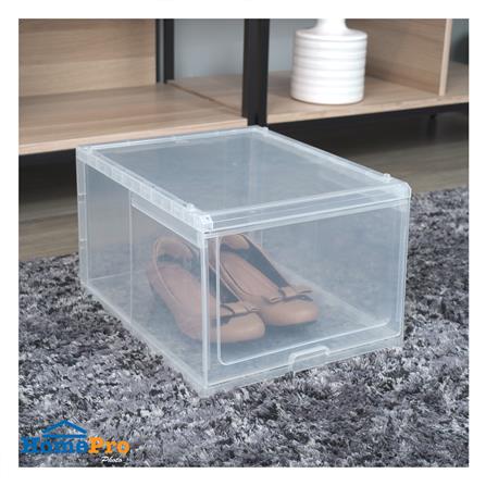 กล่องรองเท้าฝาสไลด์ STACKO CARGO 28.7x36x22.2 ซม. สีใส_4