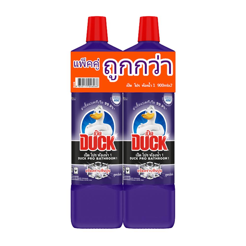 น้ำยาทำความสะอาดห้องน้ำ เป็ด ม่วง 900 มล. แพ็กคู่