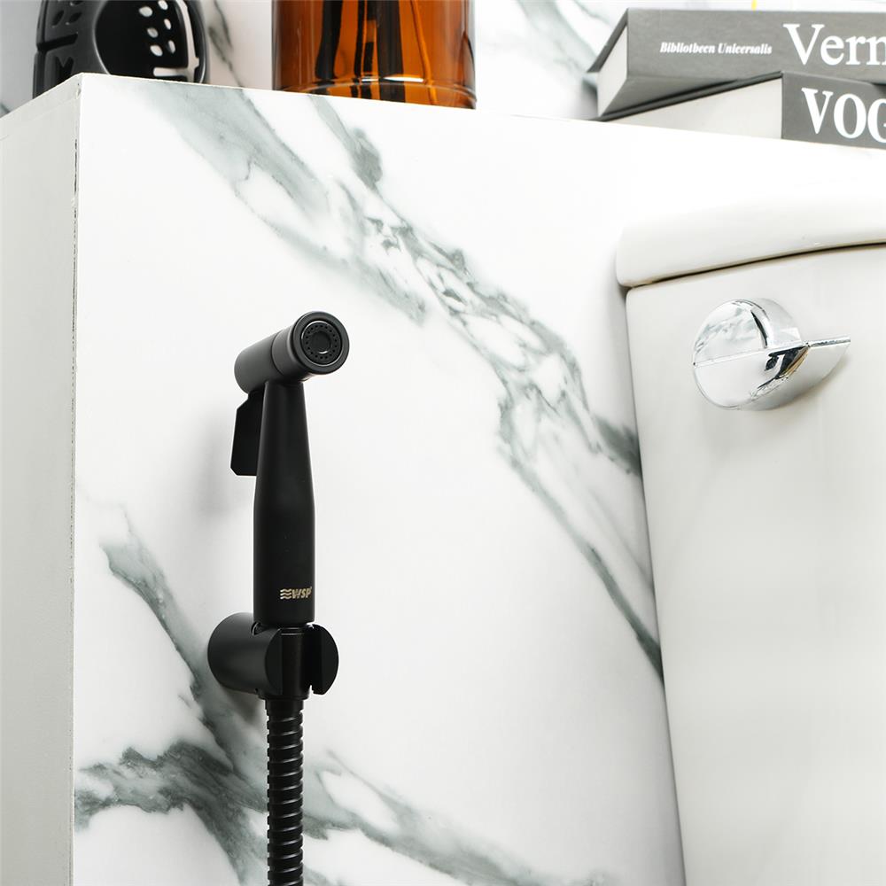 สายฉีดชำระครบชุด WSP R-811BK SS สีดำ