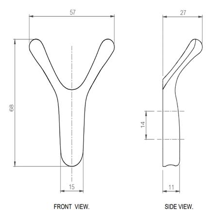 ตะขอแขวน HAFELE 488.03.101 สีโครมเงา_1