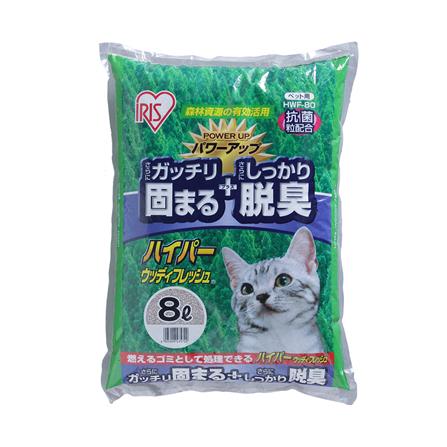 ทรายแมวจากไม้ IRIS OHYAMA HWF-80 8 ลิตร_0