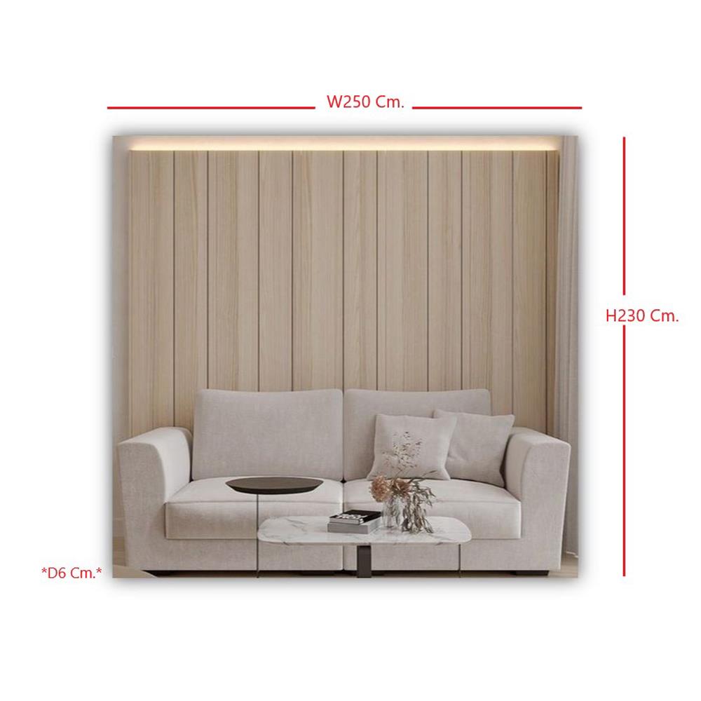 ผนังตกแต่งสำเร็จรูป SB BUILT IN 59059872 250 ซม. สีไม้อ่อน