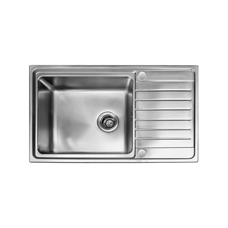 ซิงค์ฝัง 1 หลุม 1 ที่พัก MEX ELB80BM สีเงิน