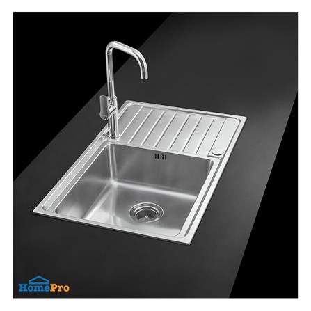 ซิงค์ฝัง 1 หลุม 1 ที่พัก MEX ELB80BM สีเงิน_3