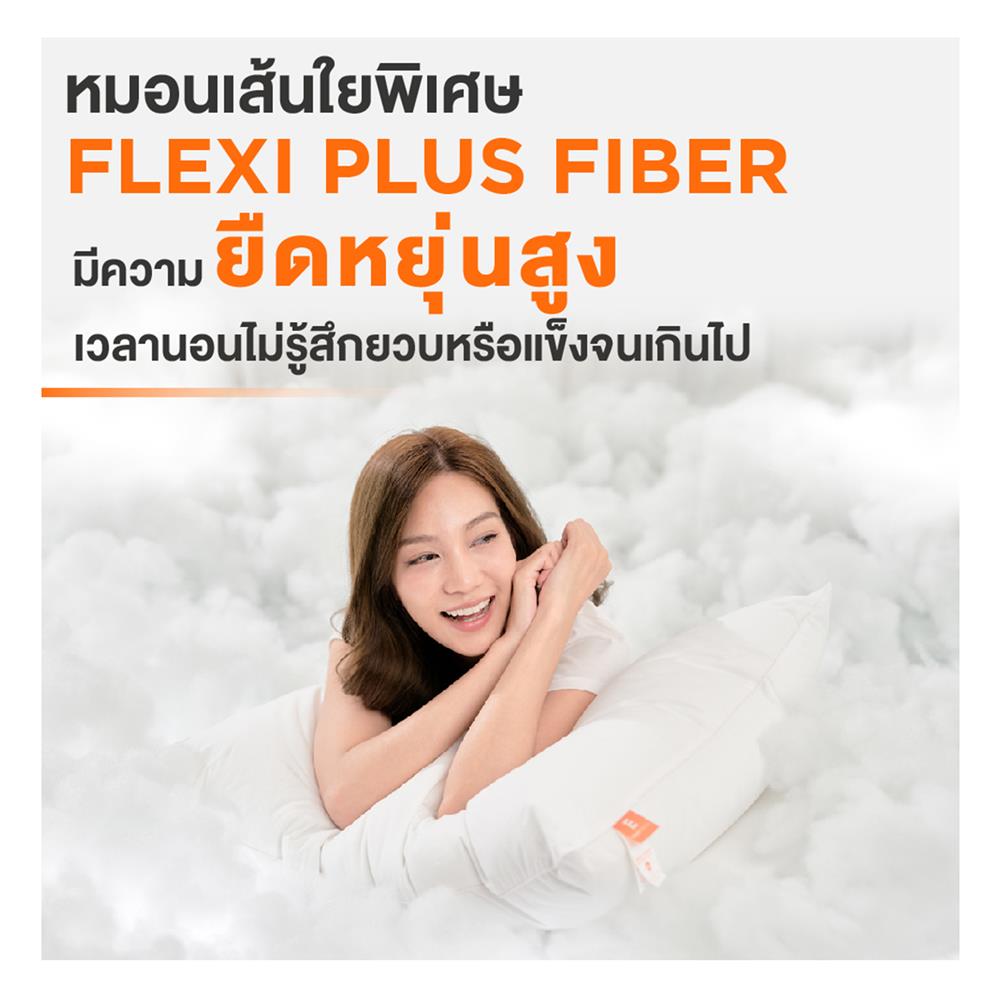หมอนหนุน ใยสังเคราะห์ ERGOTREND ERGO CLOUD-M FIRM 73x48x15 ซม. สีขาว