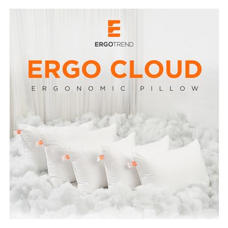 หมอนหนุน ใยสังเคราะห์ ERGOTREND ERGO CLOUD-M FIRM 73x48x15 ซม. สีขาว_5