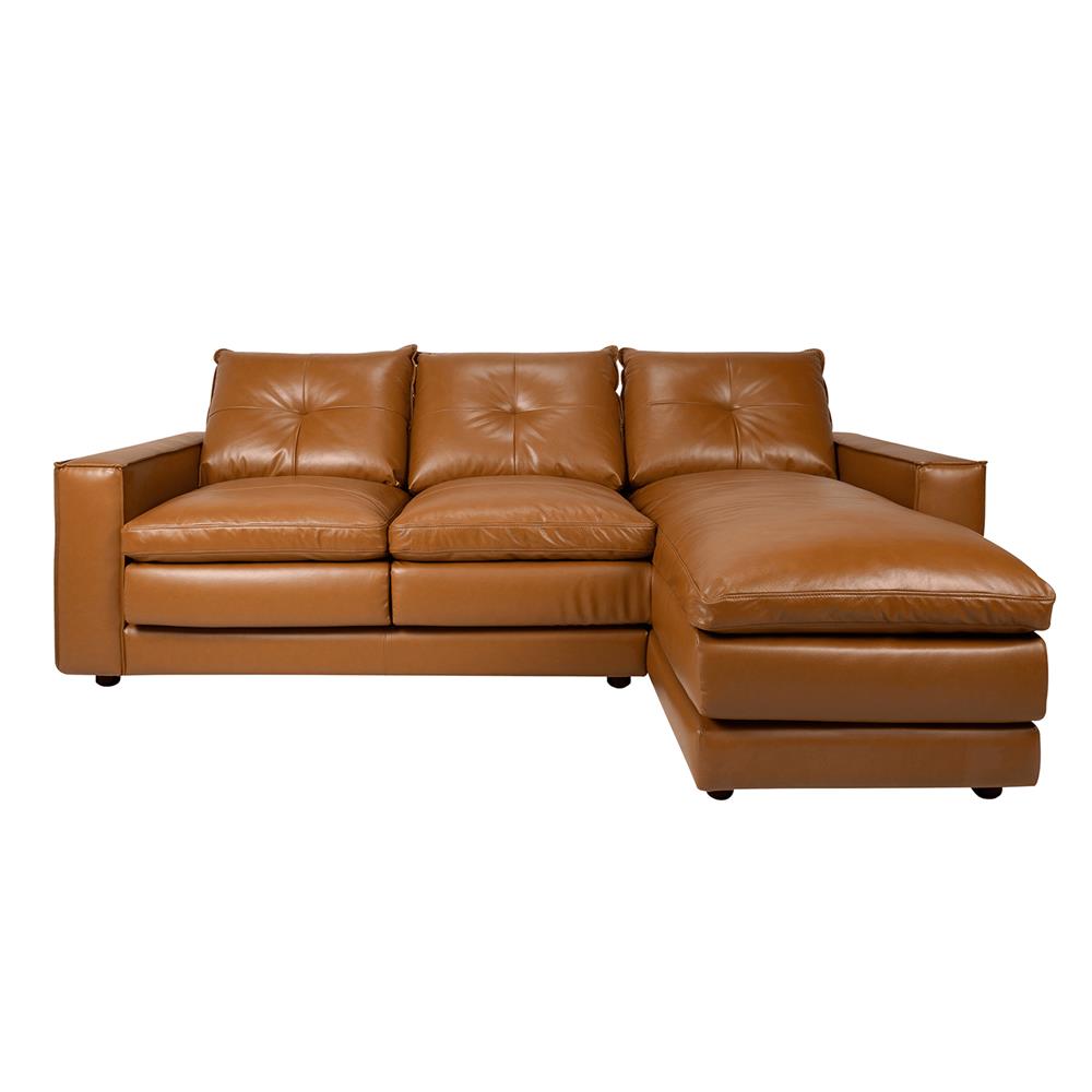 โซฟาเข้ามุมขวา FURDINI ASHER สีน้ำตาล