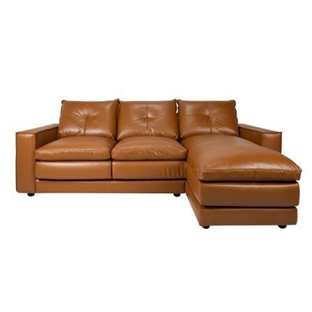 โซฟาเข้ามุมขวา FURDINI ASHER สีน้ำตาล