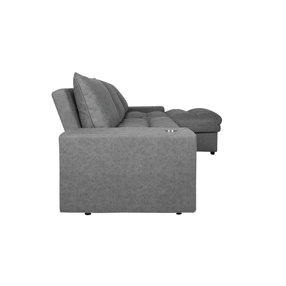 โซฟาเข้ามุมขวา FURDINI STAR สีเทาเข้ม