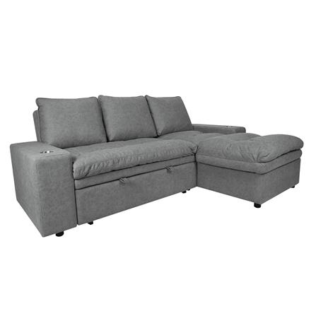 โซฟาเข้ามุมขวา FURDINI STAR สีเทาเข้ม_1