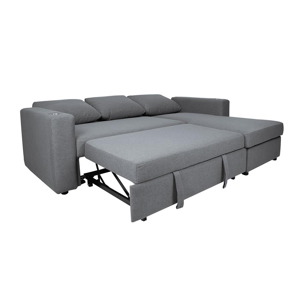 โซฟาเข้ามุมขวา FURDINI COOPER สีเทาเข้ม