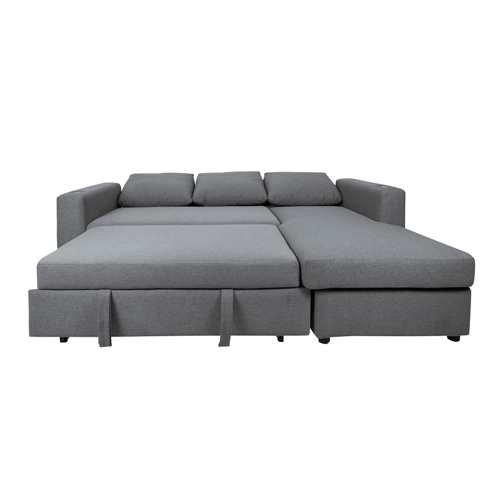 โซฟาเข้ามุมขวา FURDINI COOPER สีเทาเข้ม