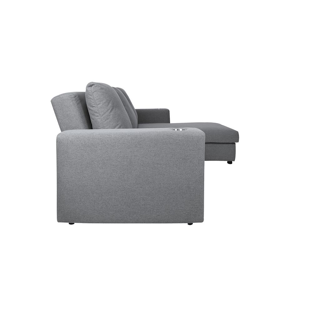 โซฟาเข้ามุมขวา FURDINI COOPER สีเทาเข้ม