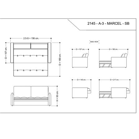 โซฟาเบด FURDINI MARCEL สีเทาอ่อน_14