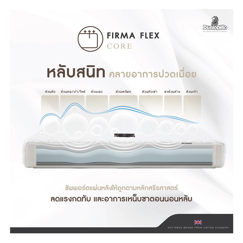ที่นอน 3.5 ฟุต DUNLOPILLO LUTON พร้อมหมอนหนุน 1 ชิ้น