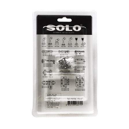 ขอสับ SOLO WHK156-6 6 นิ้ว สีสเตนเลส แพ็ก 2 ชิ้น_3