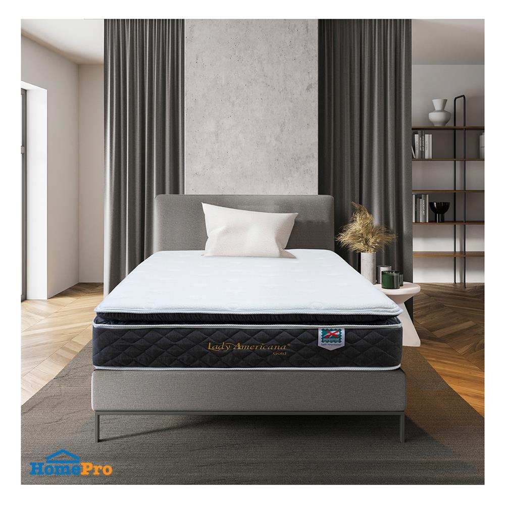 ที่นอนพ็อกเก็ตสปริง 3.5 ฟุต LADY AMERICANA รุ่น GOLD พร้อมชุดเครื่องนอน 7 ชิ้น