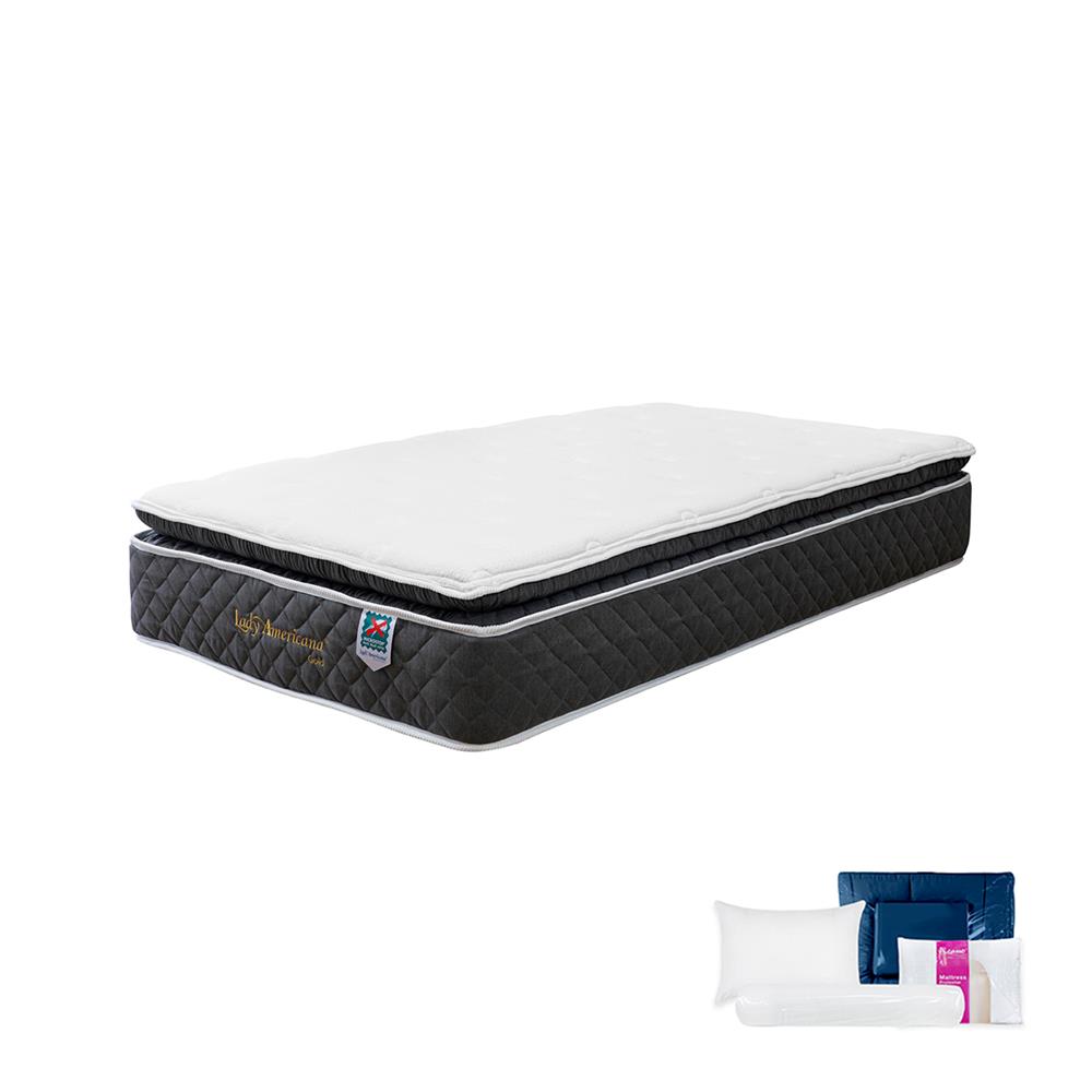 ที่นอน 3.5 ฟุต LADY AMERICANA GOLD พร้อมชุดเครื่องนอน 7 ชิ้น