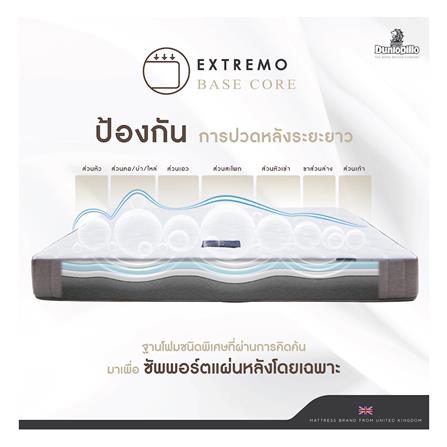 ที่นอน 3.5 ฟุต DUNLOPILLO DUDLEY พร้อมหมอนหนุน 1 ชิ้น_9