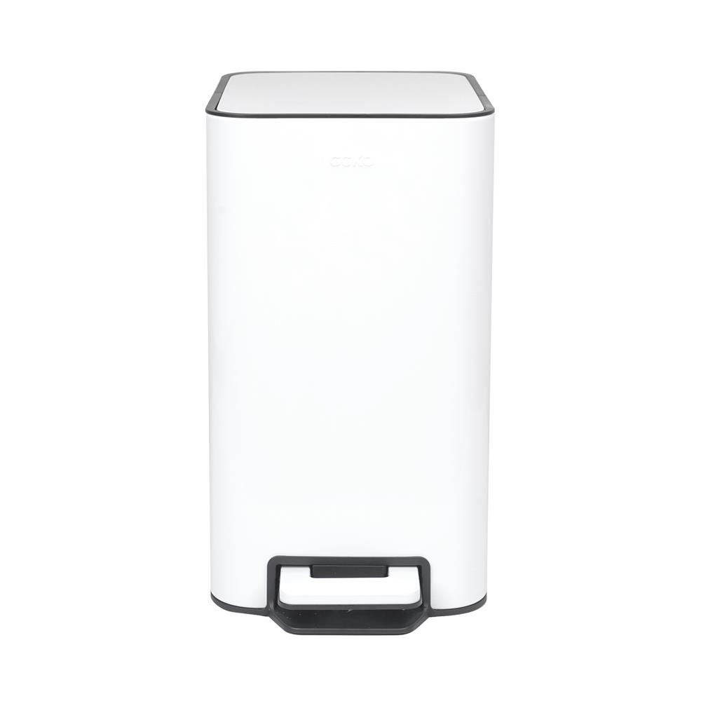 ถังขยะเหยียบเหลี่ยม ACCO TIDY 9 ลิตร สีขาว