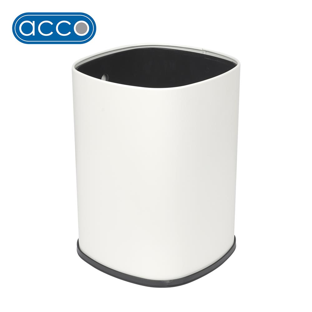 ถังขยะเหลี่ยม ACCO DAISY 15 ลิตร สีขาว_0