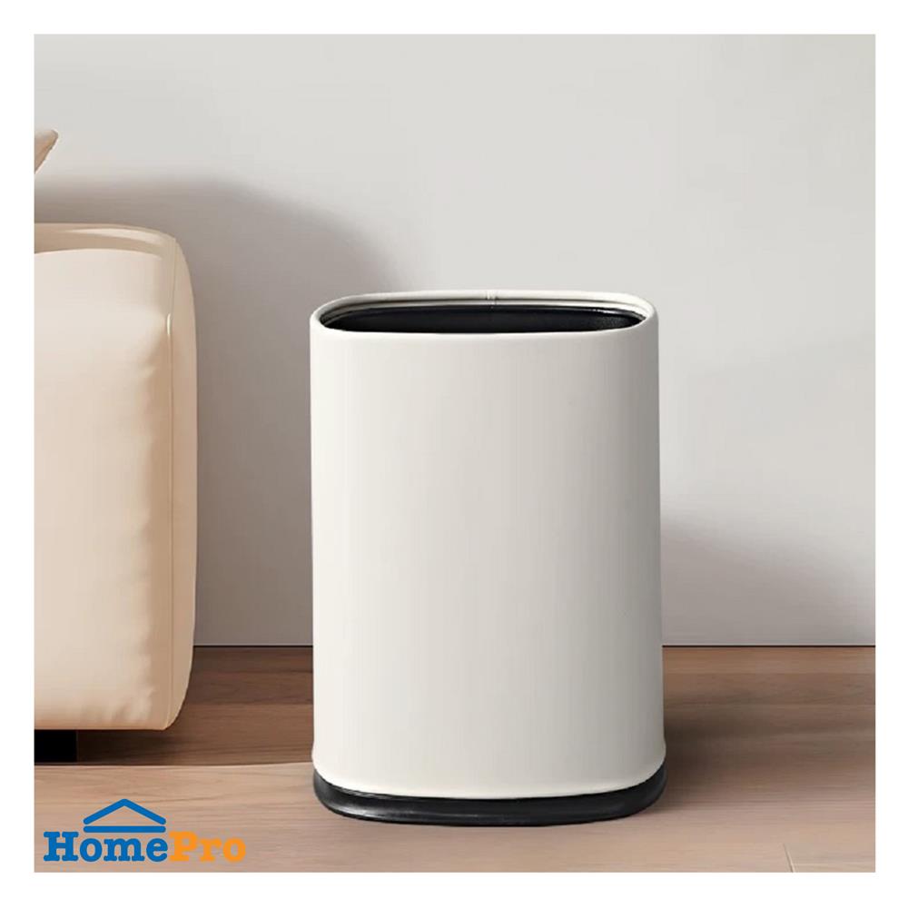 ถังขยะเหลี่ยม ACCO DAISY 15 ลิตร สีขาว